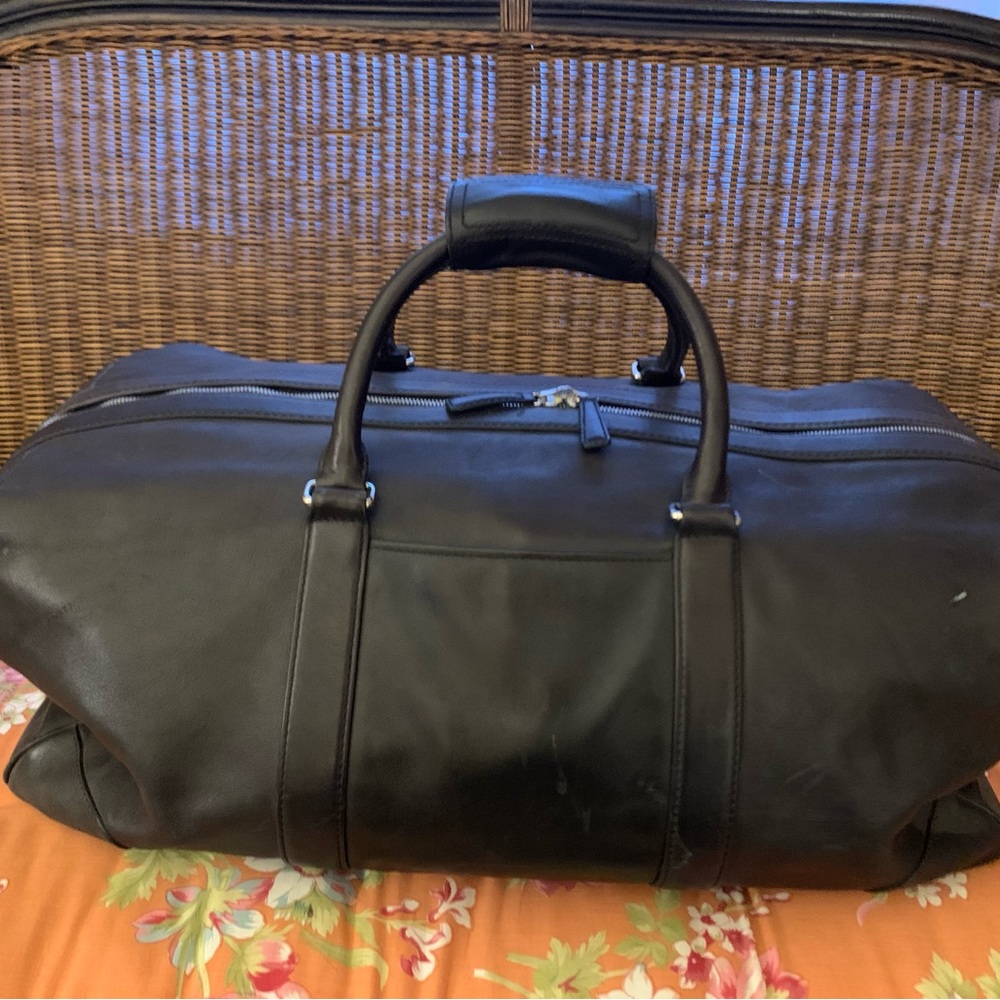 Coach Black Leather Duffle